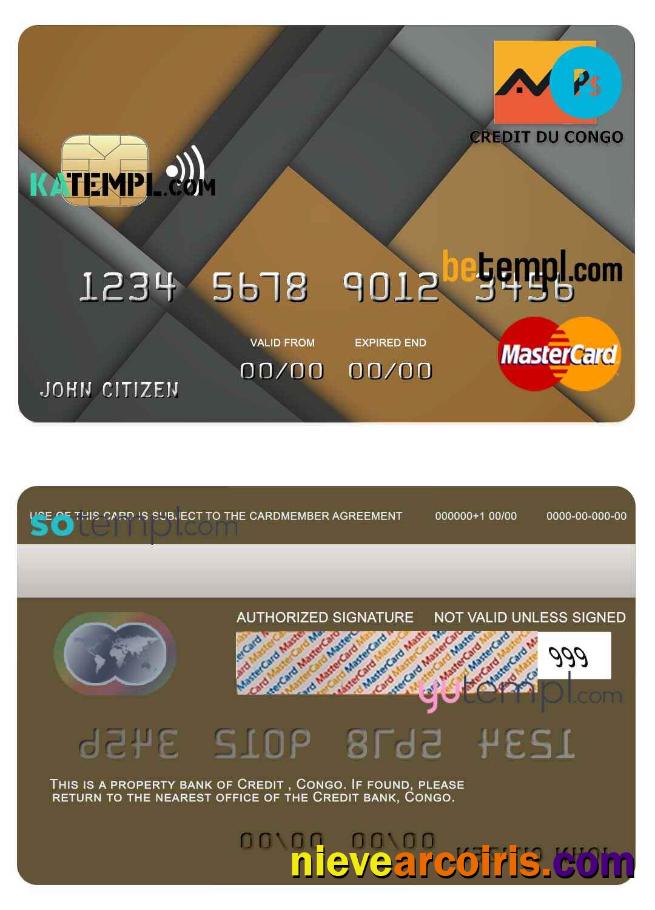 Congo Credit bank mastercard credit card